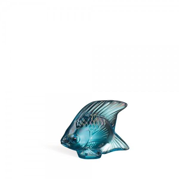 Lalique - Fish Turquoise Lustre